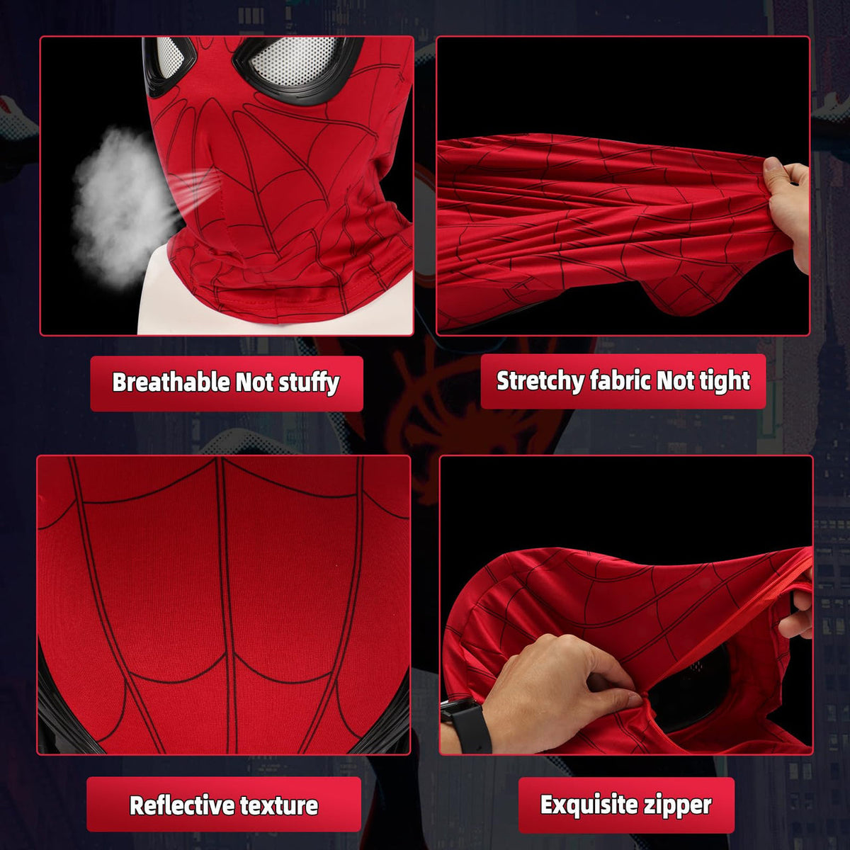 Spider-Man Mask with Remote Control Finger Ring