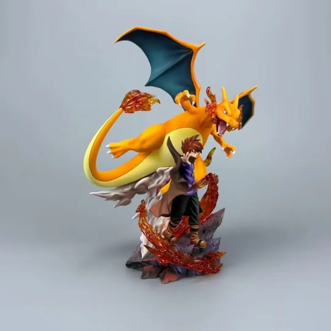 Pokémon Trainer Blue & Charizard Diorama Figure