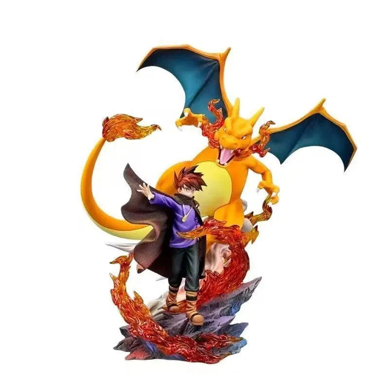 Pokémon Trainer Blue & Charizard Diorama Figure