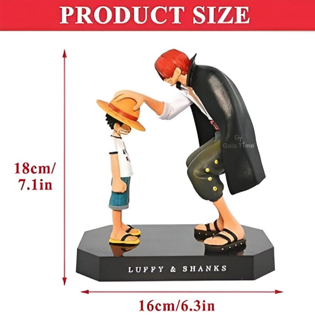 One Piece Luffy & Shanks Iconic Moment Figure – 17cm