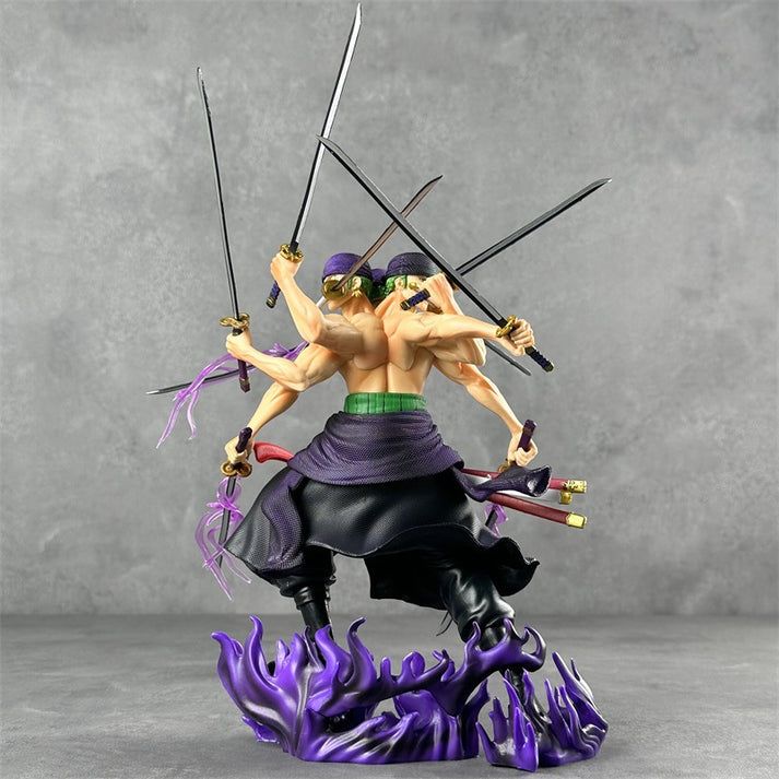 One Piece Zoro Asura Three-Head Figure – 30cm