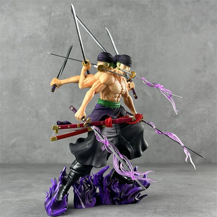 One Piece Zoro Asura Three-Head Figure – 30cm