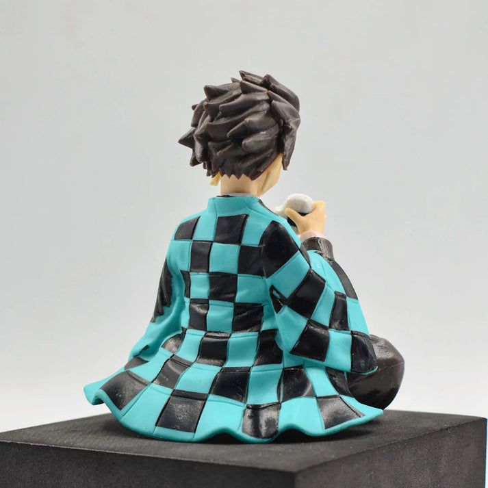 Demon Slayer Tanjiro Eating Rice Sitting Figure – 11cm