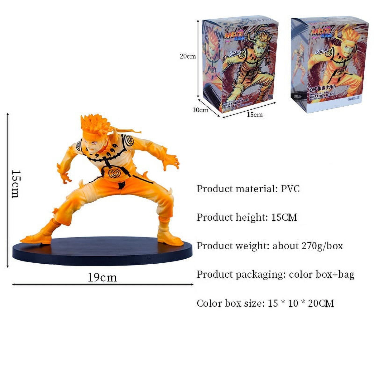Naruto Six Paths Sage Mode Vibration Stars Figure – 15cm