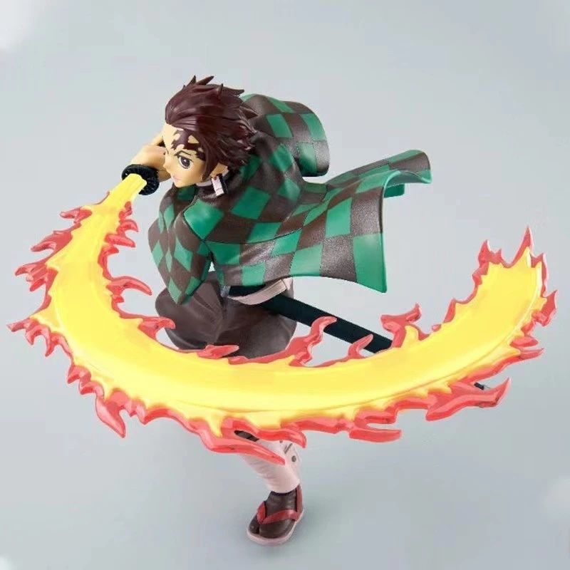 Demon Slayer Tanjiro Flame Breathing Fire Sword Figure – 16cm