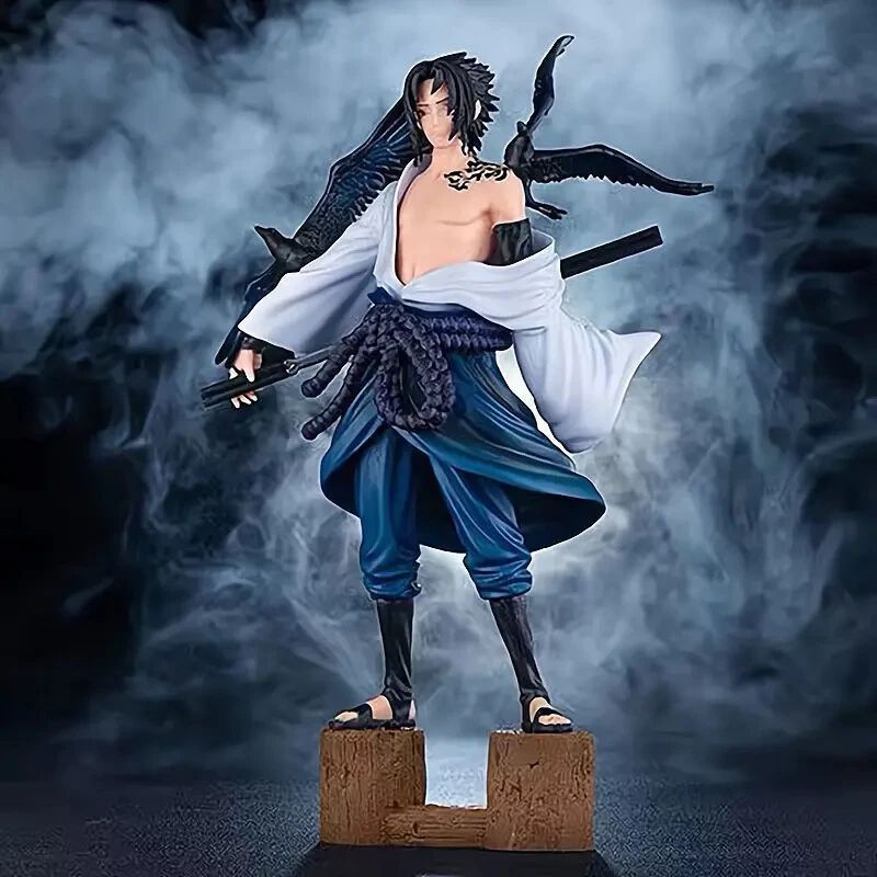 Naruto Sasuke Uchiha Attack Raven Figure – 23cm