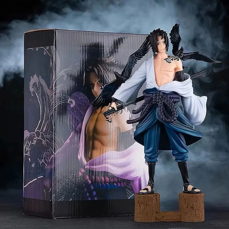 Naruto Sasuke Uchiha Attack Raven Figure – 23cm