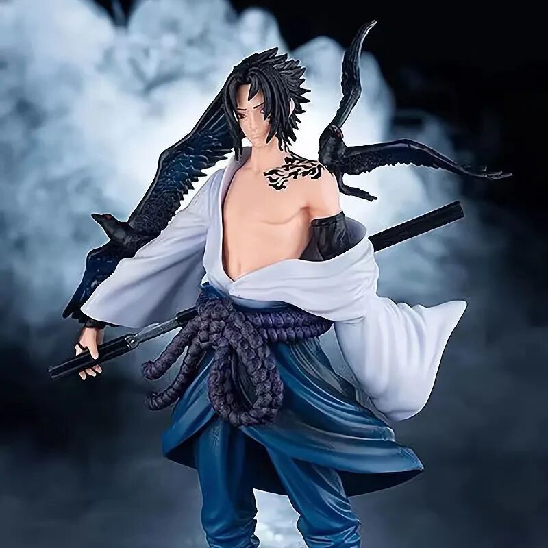 Naruto Sasuke Uchiha Attack Raven Figure – 23cm