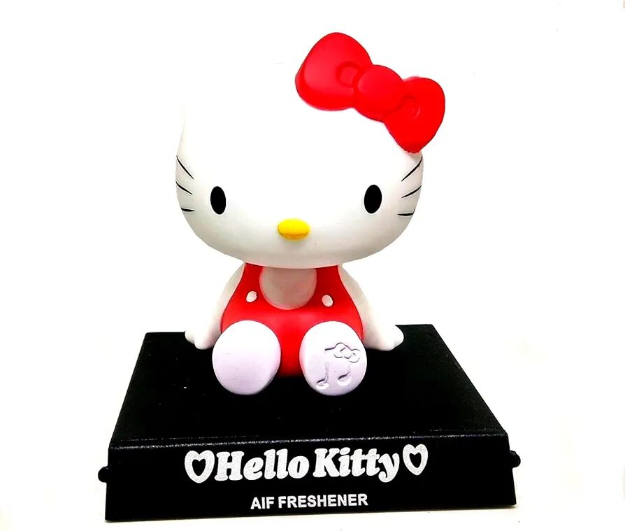 Hello Kitty Red Dress Bobblehead with Mobile Holder – 13cm