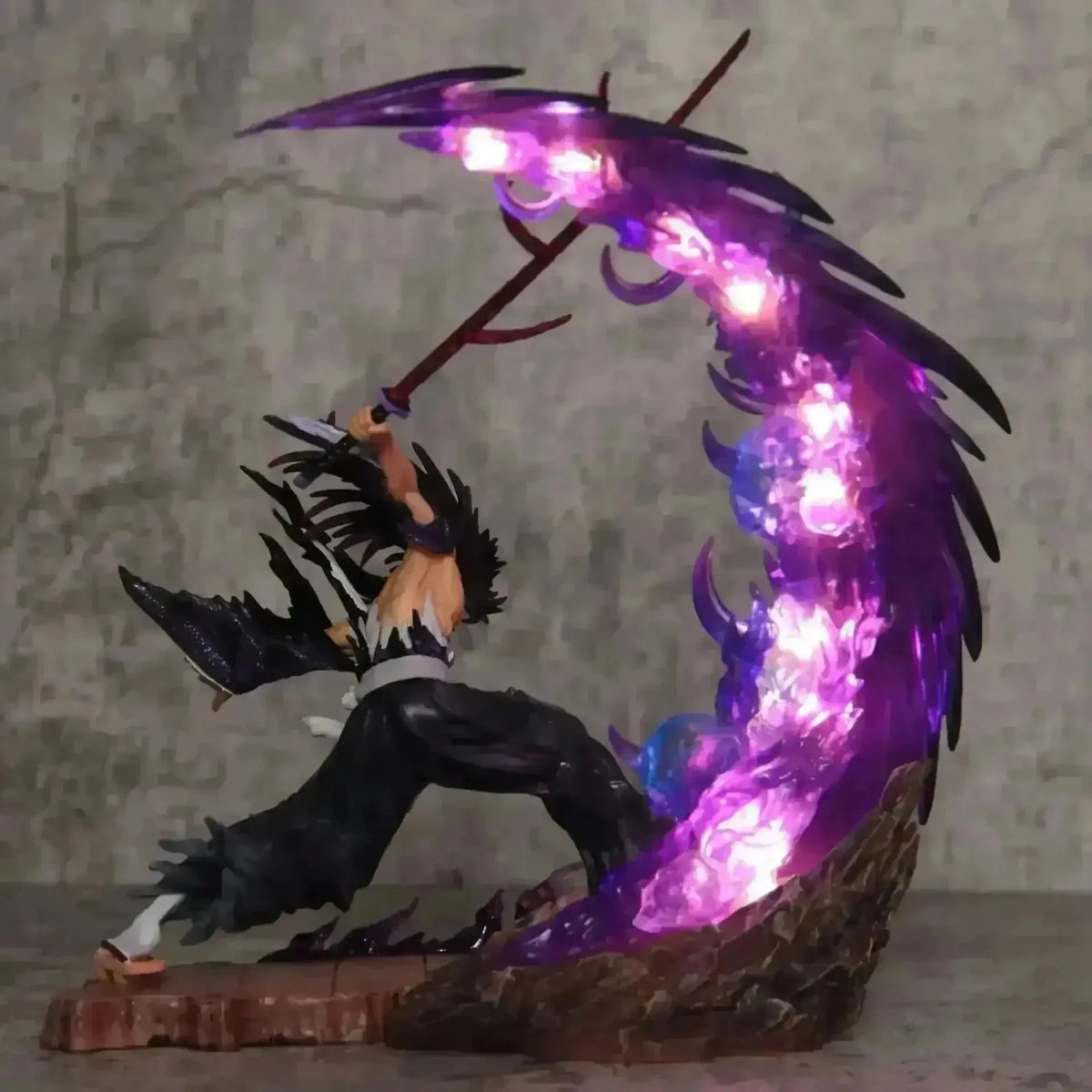 Demon Slayer Kokushibo & Yoriichi LED Statue – 25cm