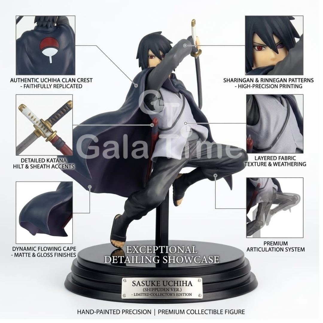 Naruto Shippuden Sasuke Uchiha Kusanagi Sword Figure – 17cm