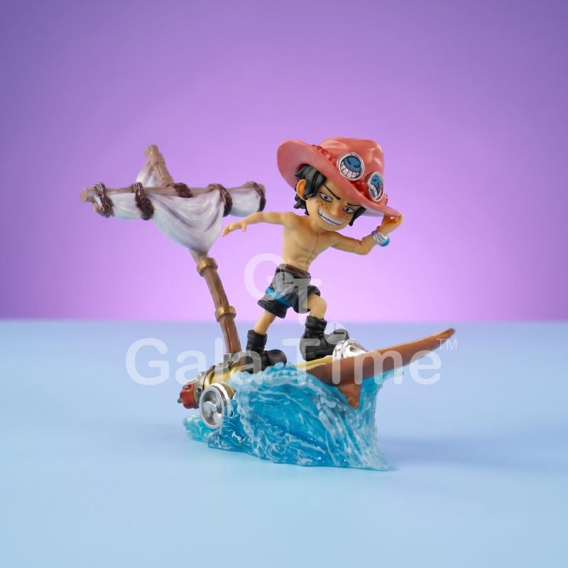 One Piece Kid Ace on Striker Boat Figure – 12cm