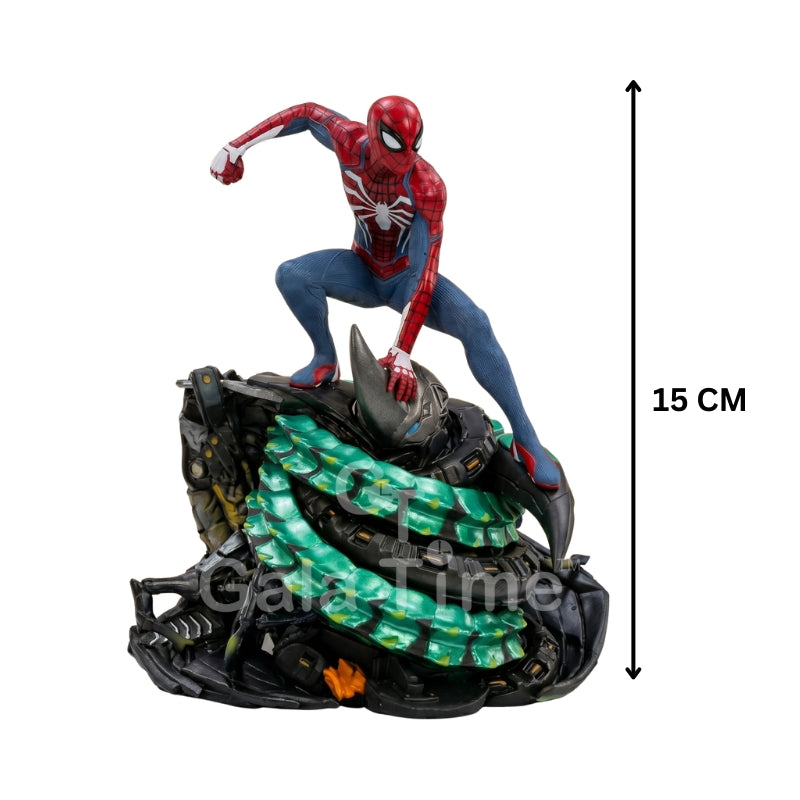 Marvel Spider-Man vs Rhino Diorama Figure – 15cm