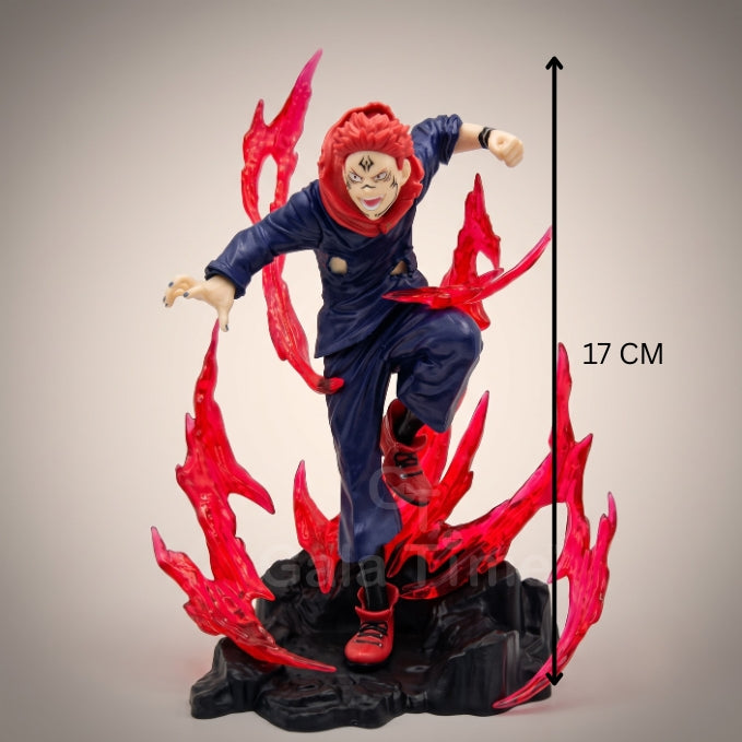 Jujutsu Kaisen Sukuna Red Flame Aura Figure – 17cm