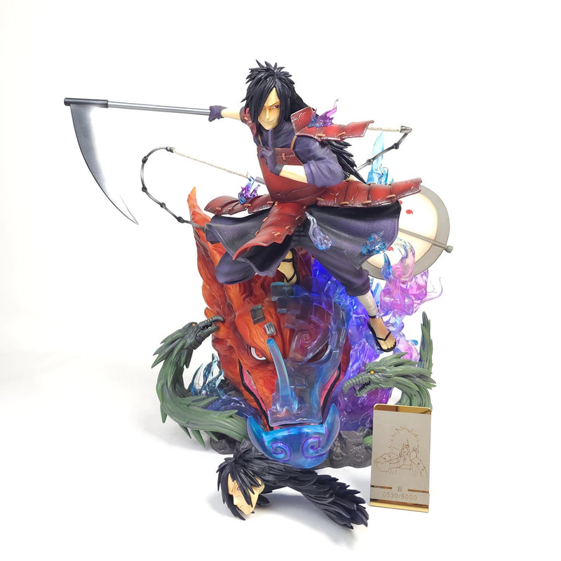 Naruto Madara Uchiha Edo Tensei LED Diorama Statue – 34cm