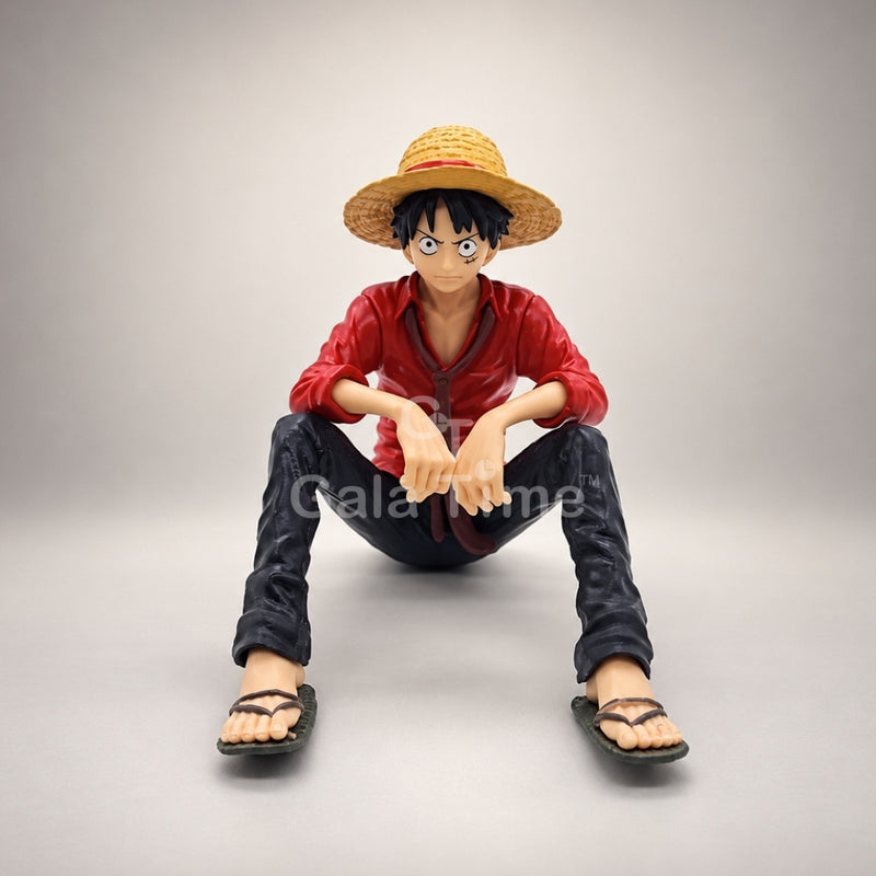 One Piece Luffy Sitting Edge Figure – Red Shirt – 15cm