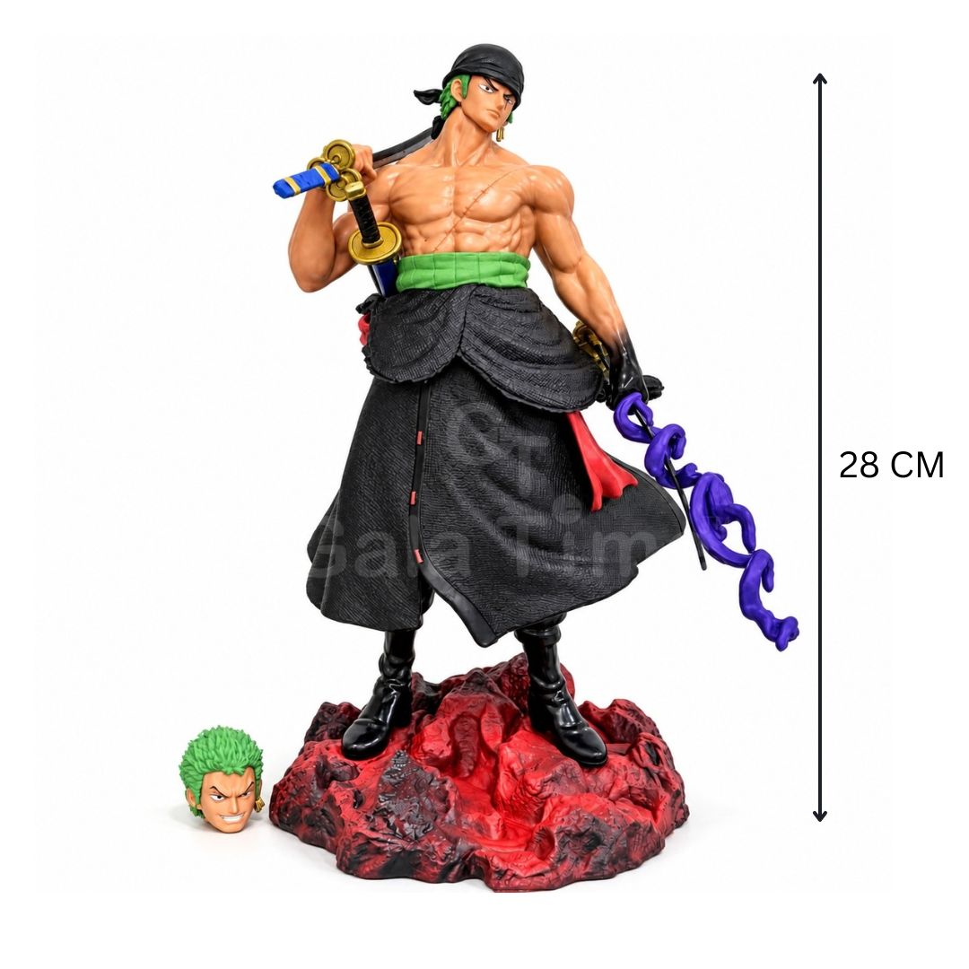One Piece Zoro Wano Purple Haki Figure – 28cm