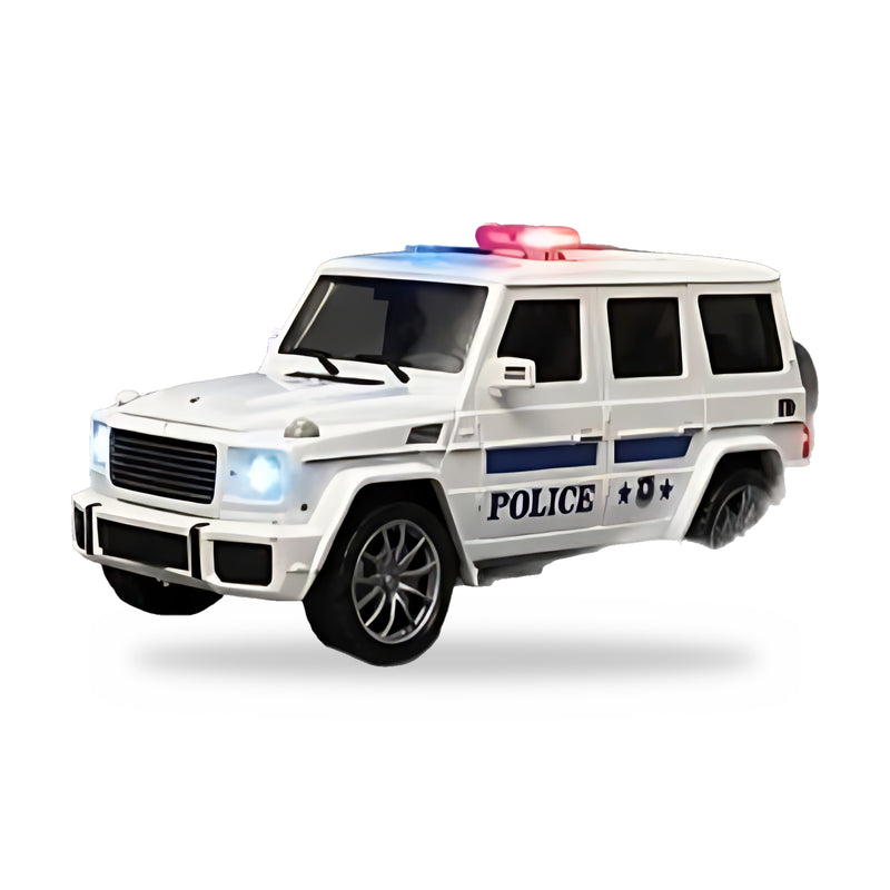 Kaby Police SUV 1:16 RC Car – Police Lights, Siren & Smoke (Multicolour)