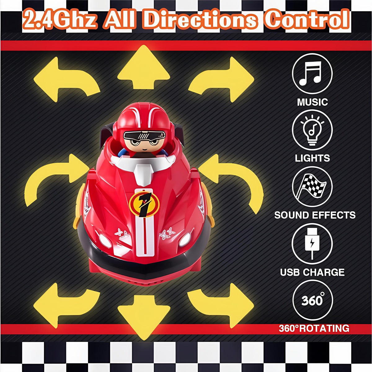 Remote Control Bumper Car Battle Set (2 Cars) - image 3