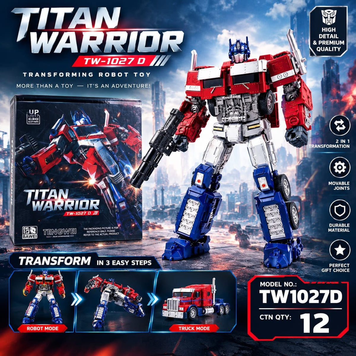 TW-1027D Titan Warrior truck robot