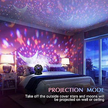 Star & Moon Projector Night Lamp