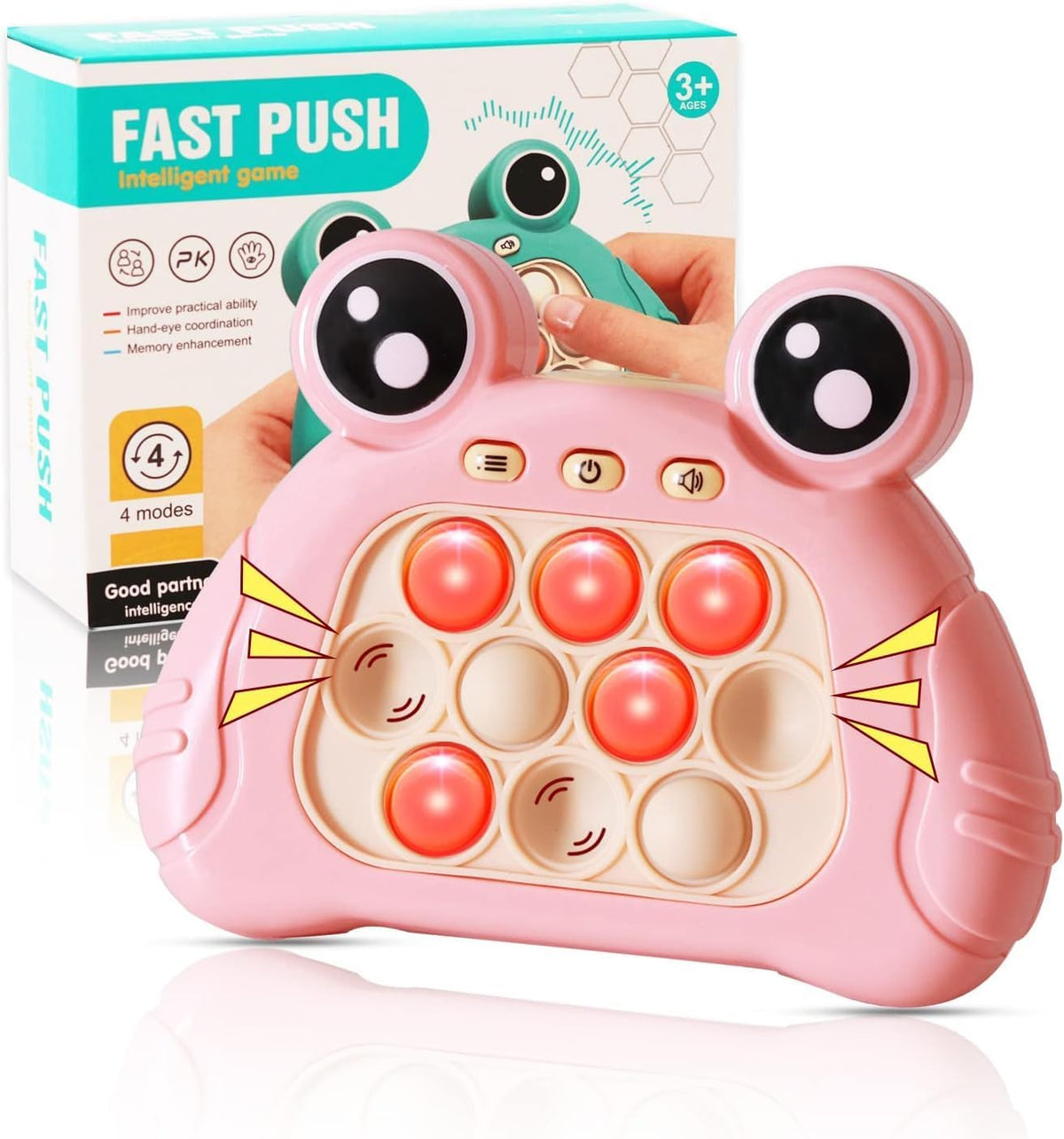 Quick Push Bubble Game – Cute Frog Console