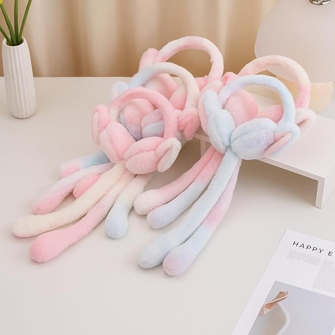 Plush Bunny Earmuffs with Moving Ears