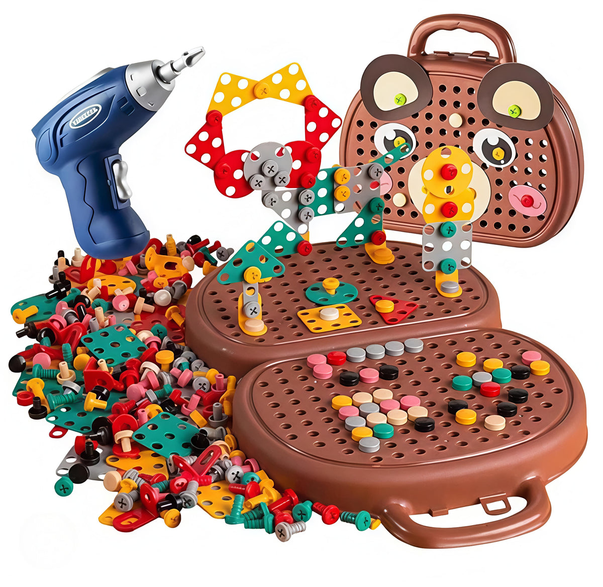 Screw Puzzle Set with Drill Machine - image 3