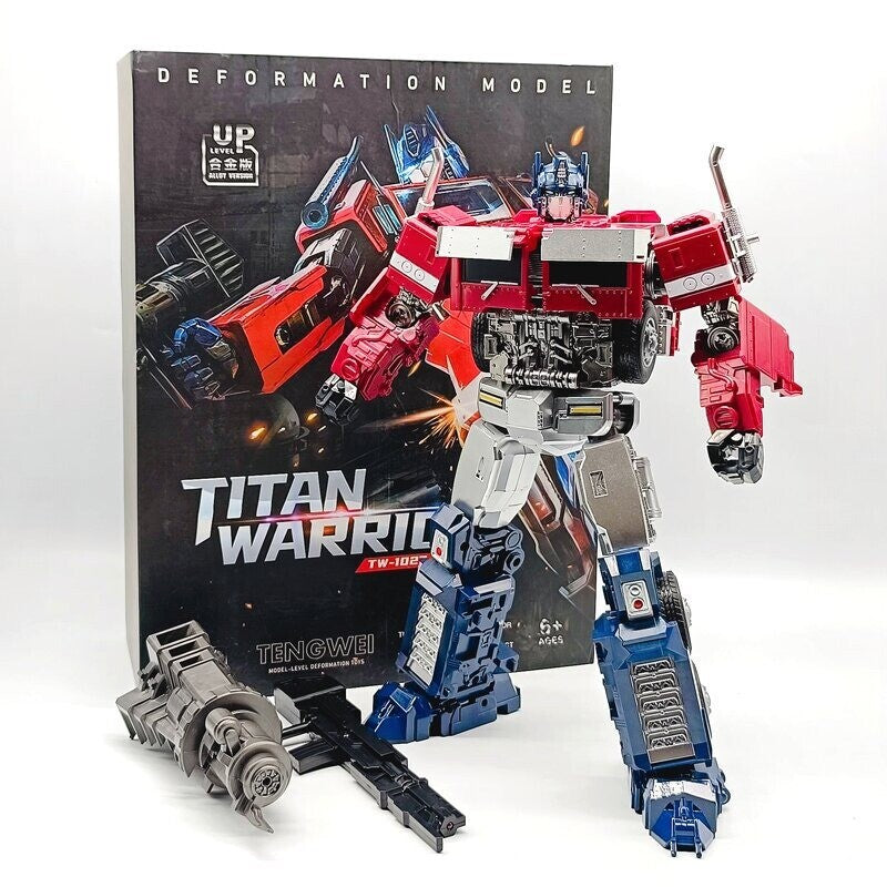 TW-1027D Titan Warrior – Red & Blue Semi-Truck Robot