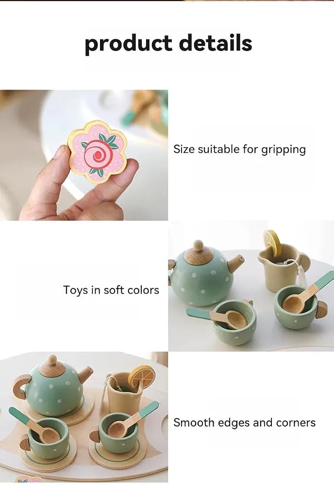 Wooden Afternoon Tea Set - image 4