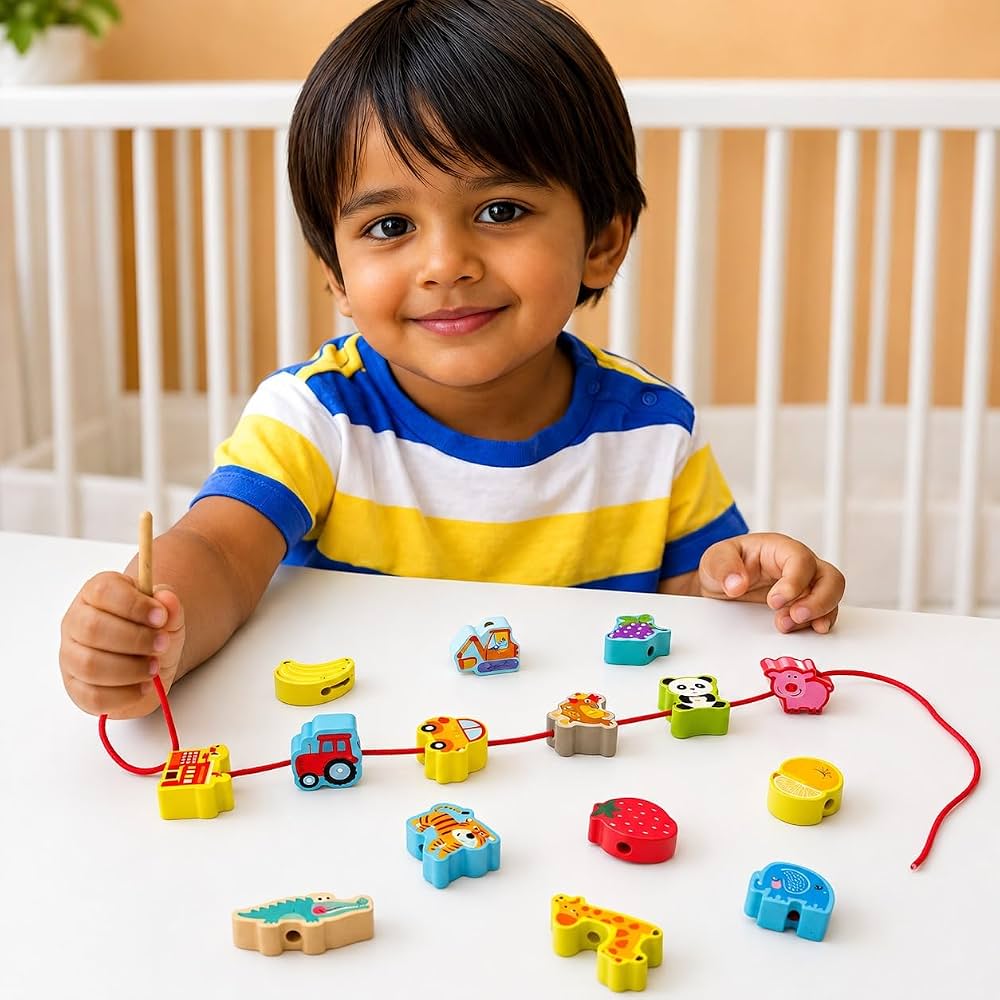 Wooden Lacing Toy (42 Pcs) - image 5