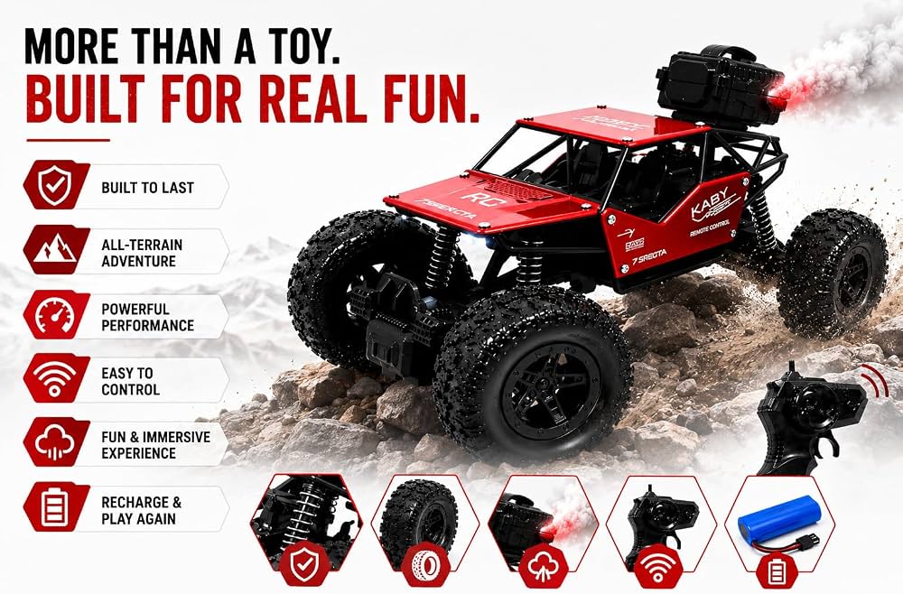 Rock Crawler 1:18 Scale RC Off-Road Car