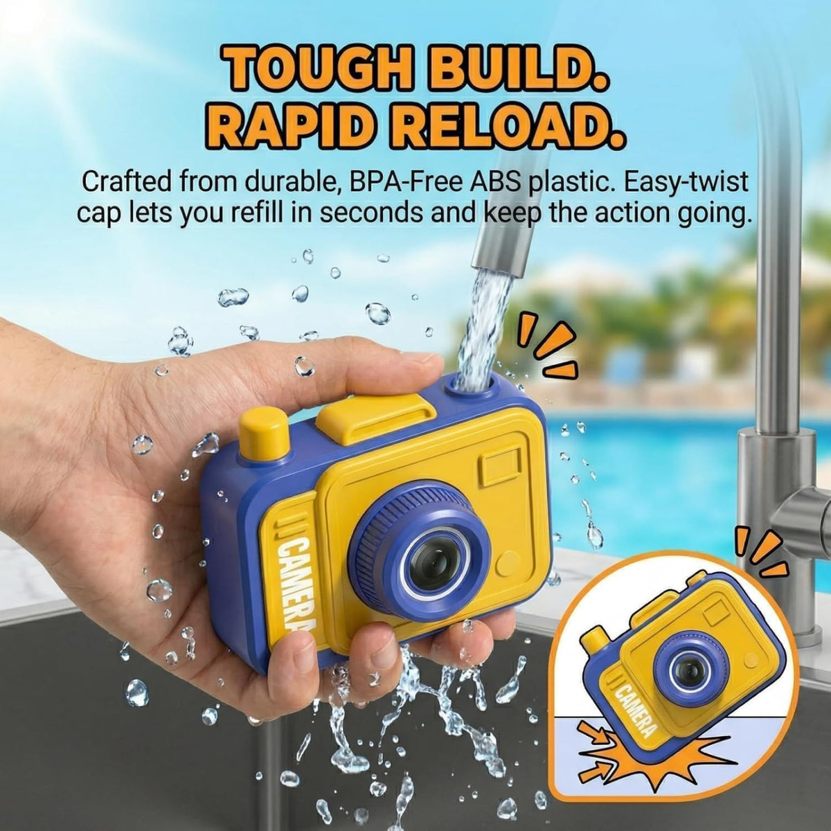 Prank Squirt Camera – Water Spray Gag Gift