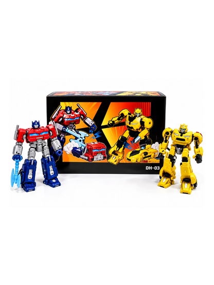 DH-03 Transform Warriors 2-Pack – Red Truck & Yellow Sports Car Robots