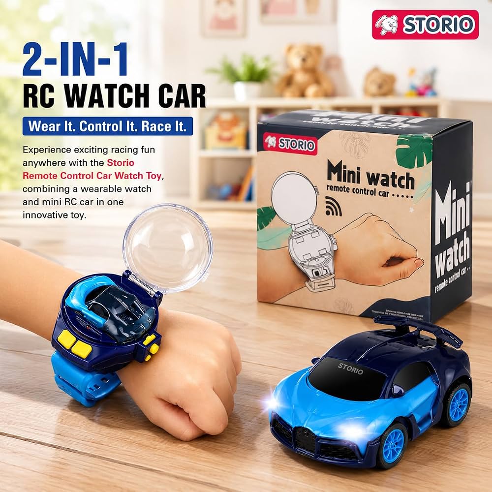 2-in-1 RC Watch Car – Wearable Remote Control