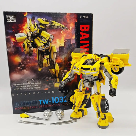 Baiwei TW-1032 Yellow Muscle Car Transforming Robot