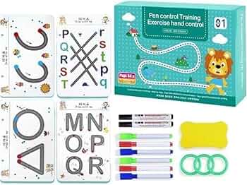 Reusable Pen Control Tracing Book Set