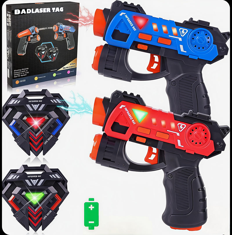 CS Tag Infrared Laser Gun Set (2 Guns + 2 Vests)