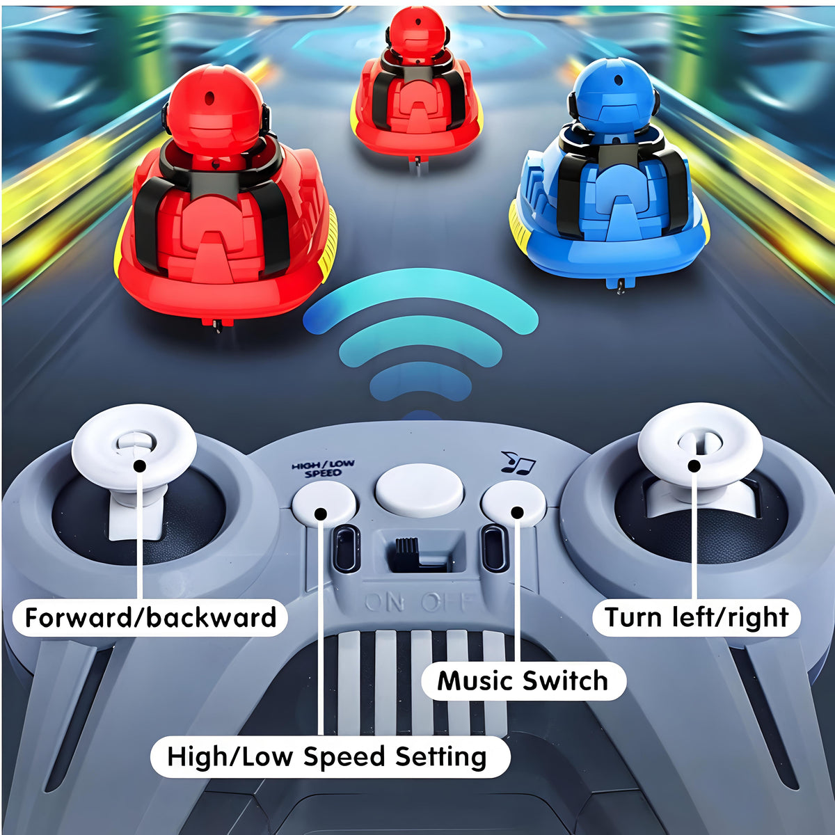 Remote Control Bumper Car Battle Set (2 Cars) - image 4