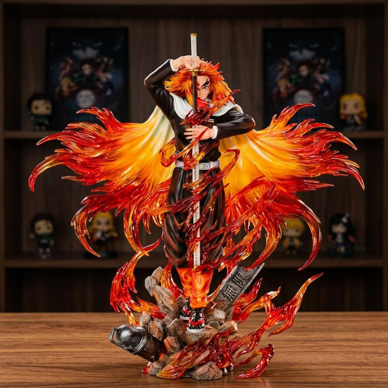 Demon Slayer Kyojuro Rengoku Flame Hashira Statue – 30cm