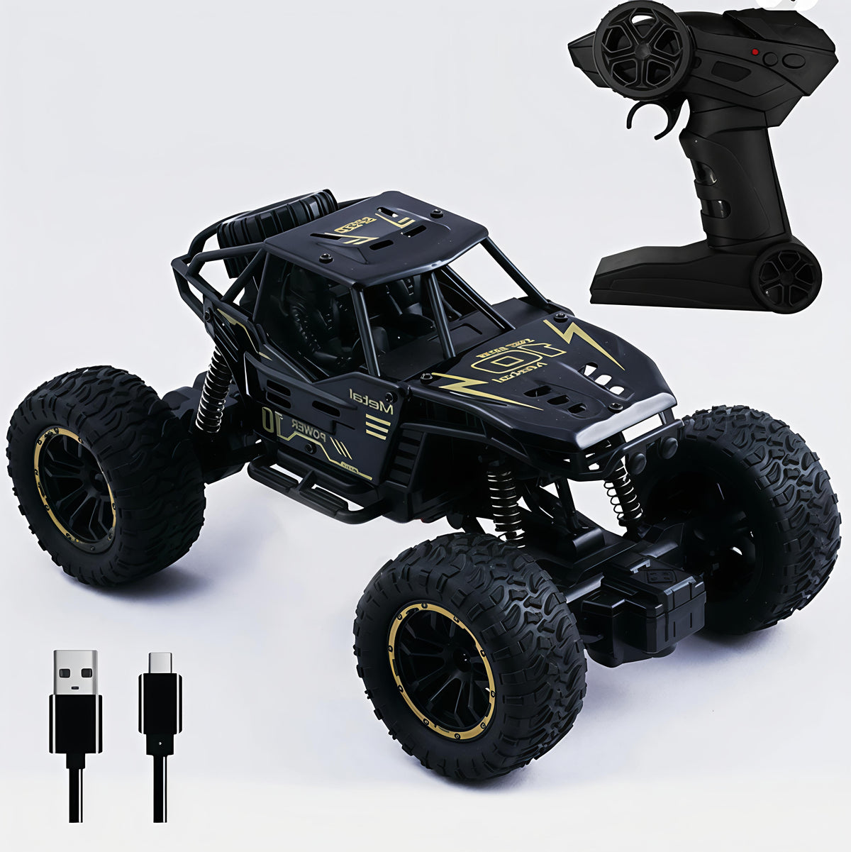 Toyboi Rock Rover 1:16 Off-Road RC Car – Smoke & Lights (Multicolour)