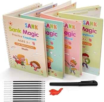 Magic Practice Copybook Set – Reusable (4 Books)