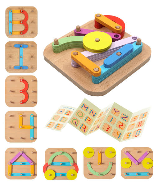 Multifunction Montessori Pegboard Puzzle