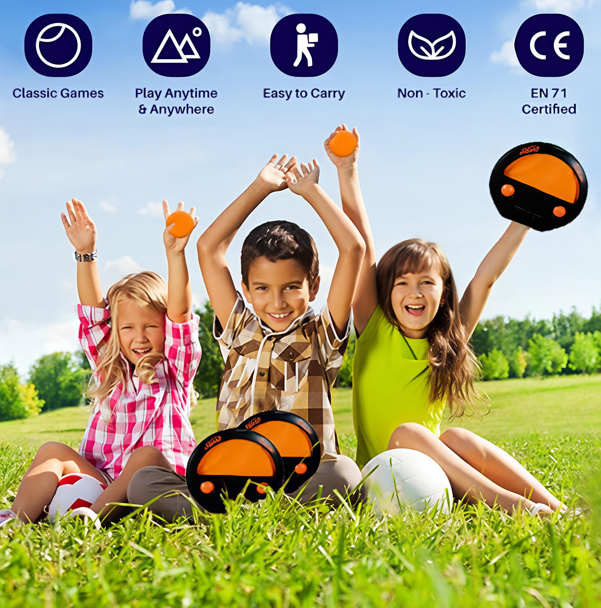 Catch and Throw Ball Game (Pack of 2) - image 2