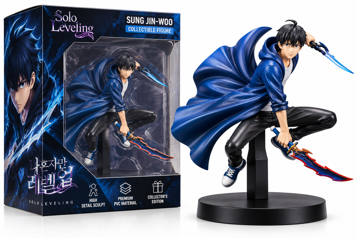 Solo Leveling Sung Jinwoo Attack Pose Figure – 18cm