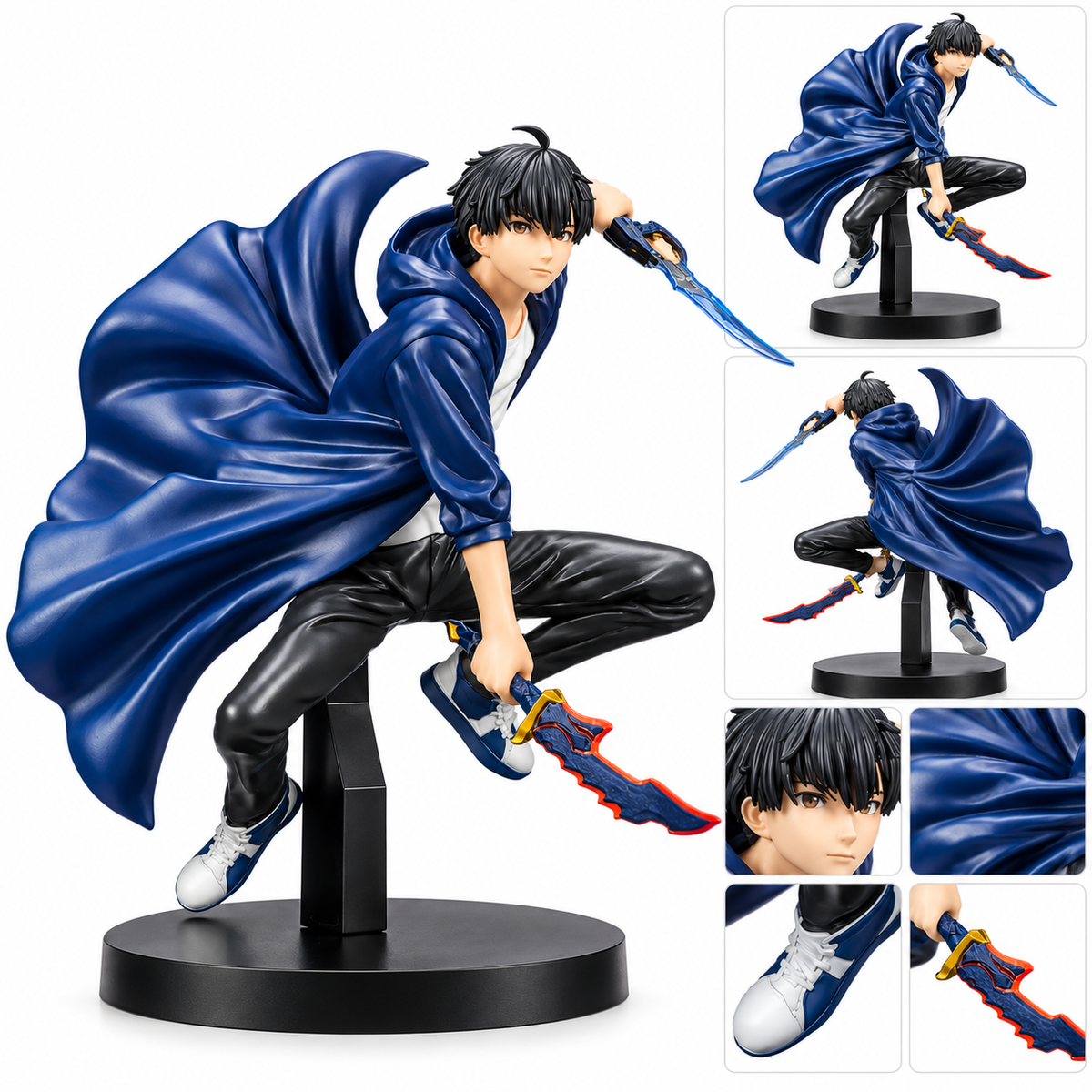 Solo Leveling Sung Jinwoo Attack Pose Figure – 18cm