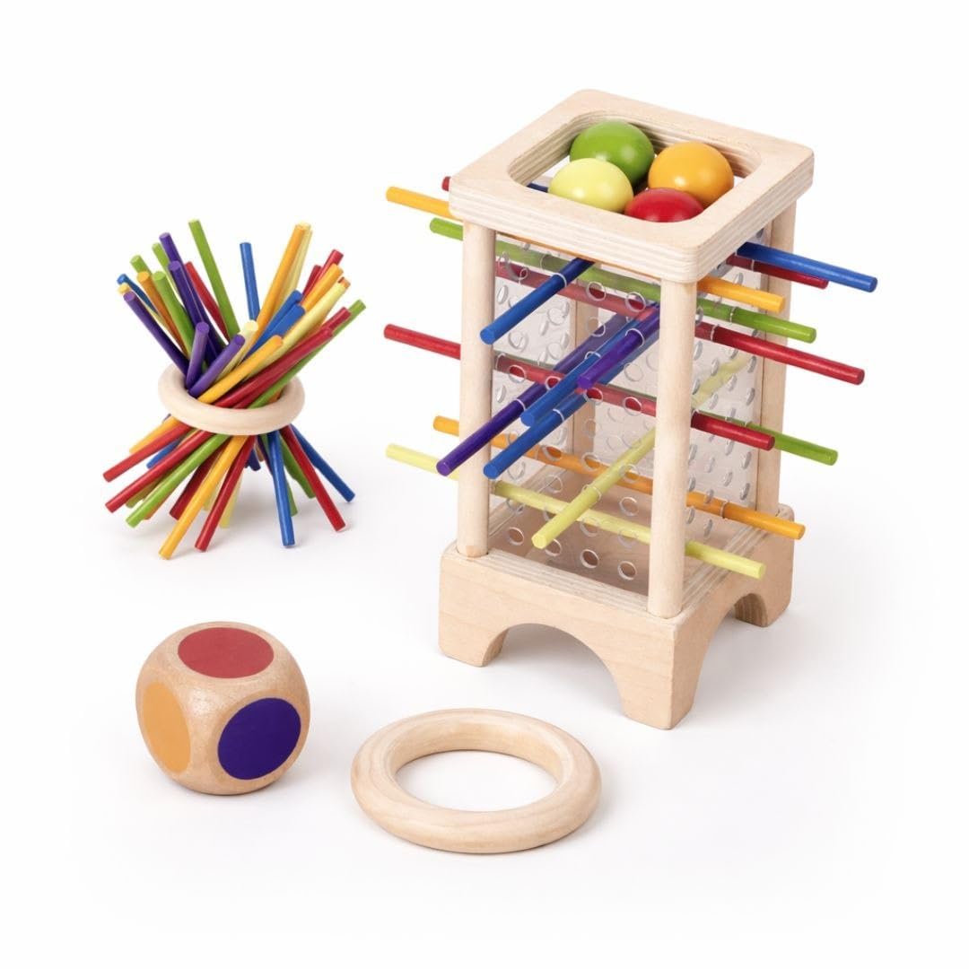 Colour Stick Balancing Tower Game