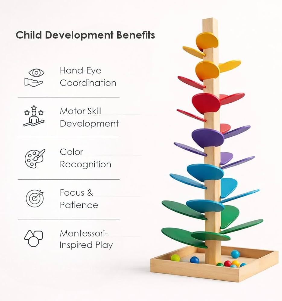 Wooden Rainbow Music Tree
