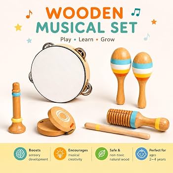 Wooden Musical Instrument Set - image 2