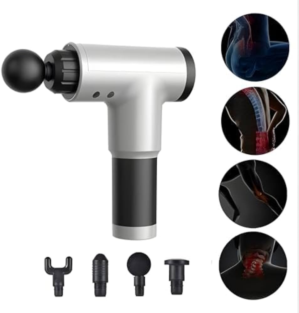Percussion Massage Gun with 4 Heads